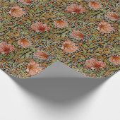 Pimpernel William Morris - Warm Sage Orange Wrappi Geschenkpapier (Ecke)