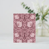 Pimpernell Maroon, William Morris Postkarte (Stehend Vorderseite)