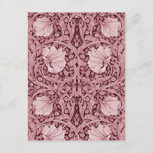 Pimpernell Maroon, William Morris Postkarte