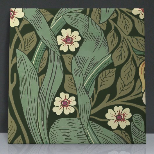 Pimpernell Nahtlose 9 von 12 warmgelben Gelb-Blatt Fliese