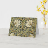 Pimpernell William Morris Karte (Gelbe Blume)