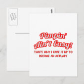 Pimpin' Ain't Easy ... Aktuar Postkarte (Vorne/Hinten)