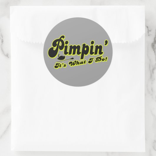 Pimpin-Aufkleber Runder Aufkleber (Tasche)