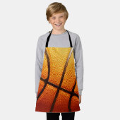 Pimply Orange Basketball, Kinder Schürze (Getragen)