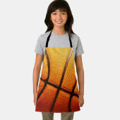 Pimply Orange Basketball, Kinder Schürze (Insitu)