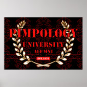 PIMPOLOGY UNIVERSITY ALUMNI 2K21 RED/BLK POSTER (Vorne)