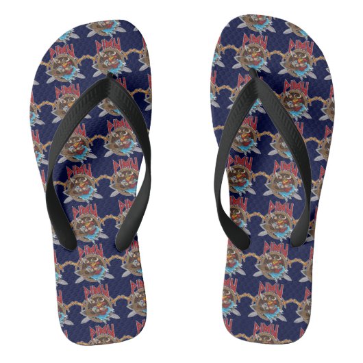 Pimu Erwachsene Flip Flops Badesandalen (Fußbett)