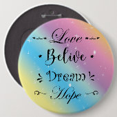 Pin colorful and motivational  button (Vorne & Hinten)