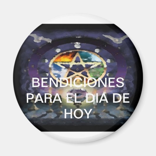 PIN des Glücks Sammlung Segen Wicca Magnet (Vorne)