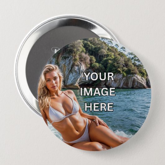 PIN IT! 📌 Benutzerdefinierte Knöpfe – Bild oder T Button (Vorne & Hinten)