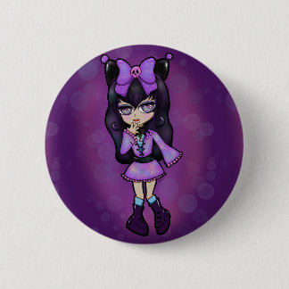 Pin Kuromi Chibi Button