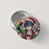 Pin personaje navidad button (Vorne & Hinten)