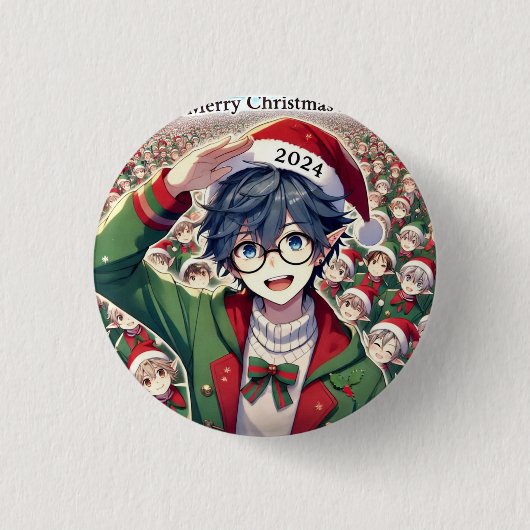 Pin personaje navidad button (Vorderseite)