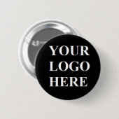 Pin Redondo De 2 Pulgadas Your logo here Button (Vorne & Hinten)