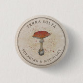 Pin Terra Solta - Foraging & Mycology Button (Vorderseite)