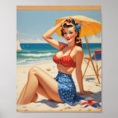 PIN UP AM STRAND POSTER (Vorne)