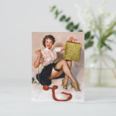 Pin-Up-Geschenkverpackung Postkarte (Stehend Vorderseite)
