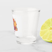 Pin-up Girl Drinking Retro Housewife Humor Schnapsglas (Rechts)