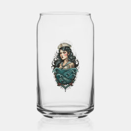 Pin Up Girl Glass Dosenglas