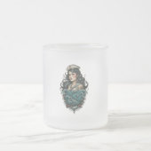 Pin Up Girl Glass Mattglastasse (Mittel)