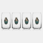 Pin Up Girl Glasur Dosenglas (Hinten)