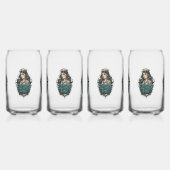 Pin Up Girl Glasur Dosenglas (Links)