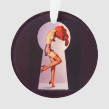 Pin Up Girl Schlüsselloch
