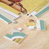 Pin up girl vintage bikini scrapbook style puzzle (Seite)