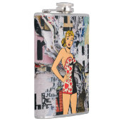 Pin-Up Herz Riot Flasche Flachmann (Rechts)