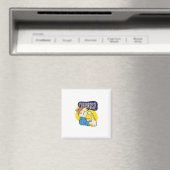 Pin-up-Katze Magnet (In Situ (Geschirrspüler))