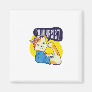 Pin-up-Katze Magnet