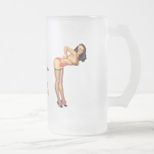 Pin-Up Mädchen Geschenk Kaffeetasse