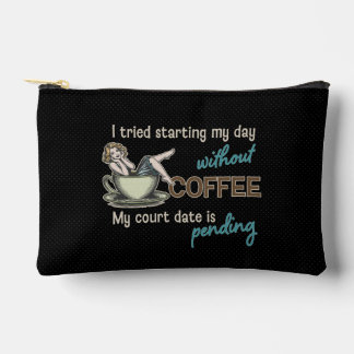 Pin-up Mädchen Kaffeeabhängige Kosmetiktasche Zubehörtasche