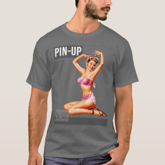 Pin up Mädchen Vintage Pinup Magazin 34 T-Shirt