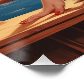 Pin-up Norwegisches Poster im Herzen der Fjords (Ecke)