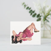 Pin-up Postkarte (Stehend Vorderseite)