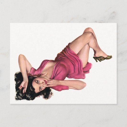 Pin-up Postkarte (Vorderseite)