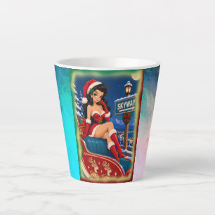 Pin-Up Weihnachten Vintage – Holly Rockachibi Milchtasse