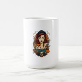 Pin up Women Halloween Ocean Kaffeetasse (Mittel)