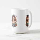 Pin up Women Halloween Ocean Kaffeetasse (VorderseiteRechts)