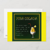 pina-colada-854511 PINA COLADA REZEPT ALCOHOLIC Postkarte (Vorne/Hinten)