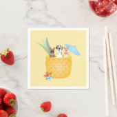 Pina Colada Ananas Hunde Serviette (Beispiel)