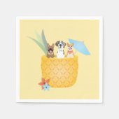 Pina Colada Ananas Hunde Serviette (Vorderseite)