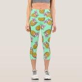 Pina Colada Capri Leggings (Vorderseite)