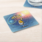 Pina Colada Cocktail (#5 von 12 Sets zur Zubereitu Rechteckiger Pappuntersetzer (angewinkelt)