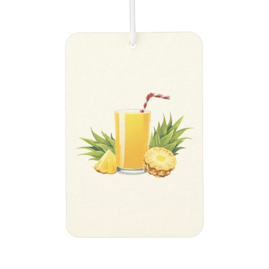 Pina Colada Cocktail Autolufterfrischer (Vorderseite)