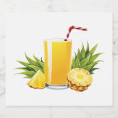 Pina Colada Cocktail Bierflaschenetikett (Einzelnes Label)