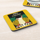Piña Colada Cocktail Drink Getränkeuntersetzer (Linke Seite)