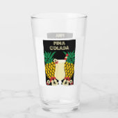 Piña Colada Cocktail Drink Glas (Rückseite)