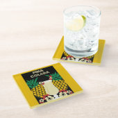 Piña Colada Cocktail Drink Glasuntersetzer (Schrägansicht)